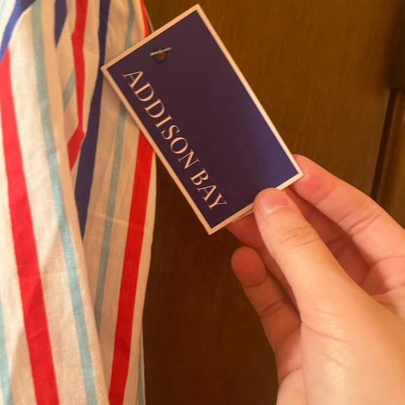 NWT Addison Bay Isle Dress in White Multi - Picture 6 of 10